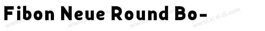 Fibon Neue Round Bo字体转换